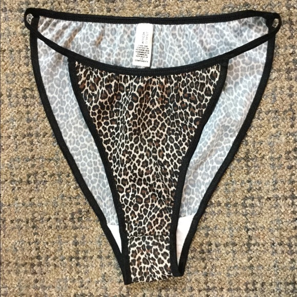 Other - Leopard String Bikini Panties * NWOT
